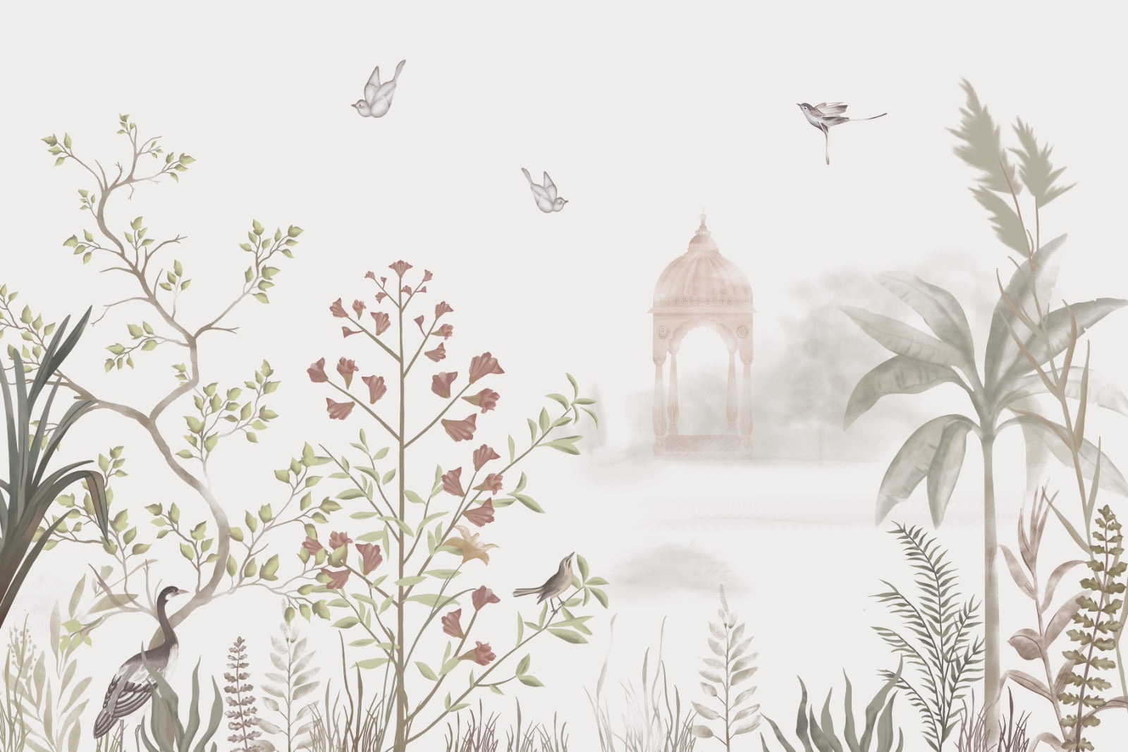 Whispers in the Garden, India in the Wilde Wallpaper